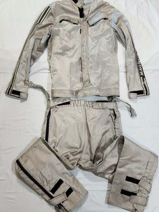 Magnum II Pants - Magnum II Silver Space Suit Jacket and Pants Set Size M